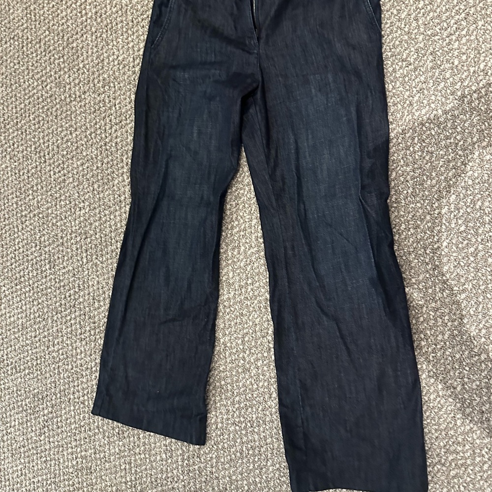 LOFT Striped Denim Jacket and Pants Set - Picture 3 of 5
